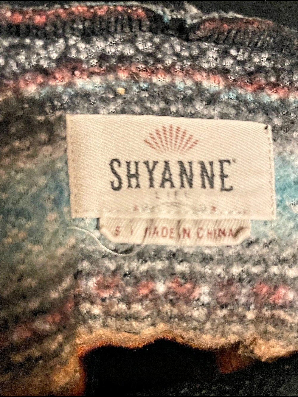 Shyanne Striped Pullover Hoodie in Black & Blue Small - Picture 4 of 9